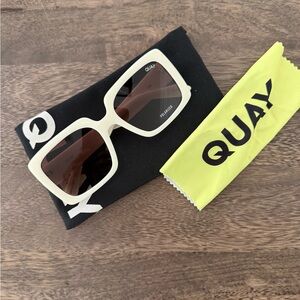 Quay Australia White Sunglasses